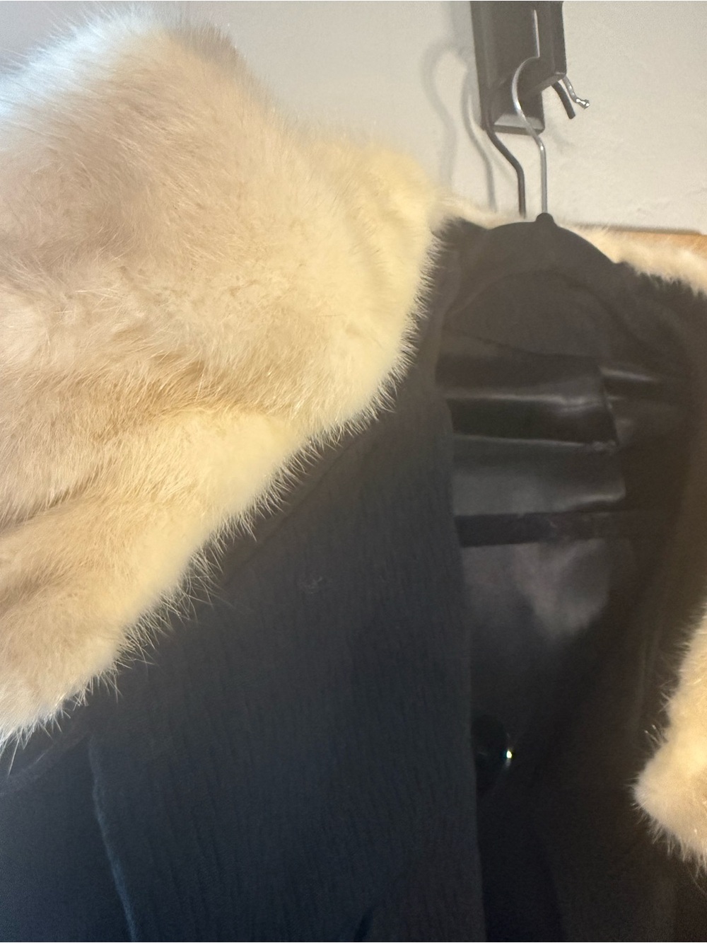 Vintage Union Made Mink Collar Trench Coat 1950s 1960s - Picture 10 of 10